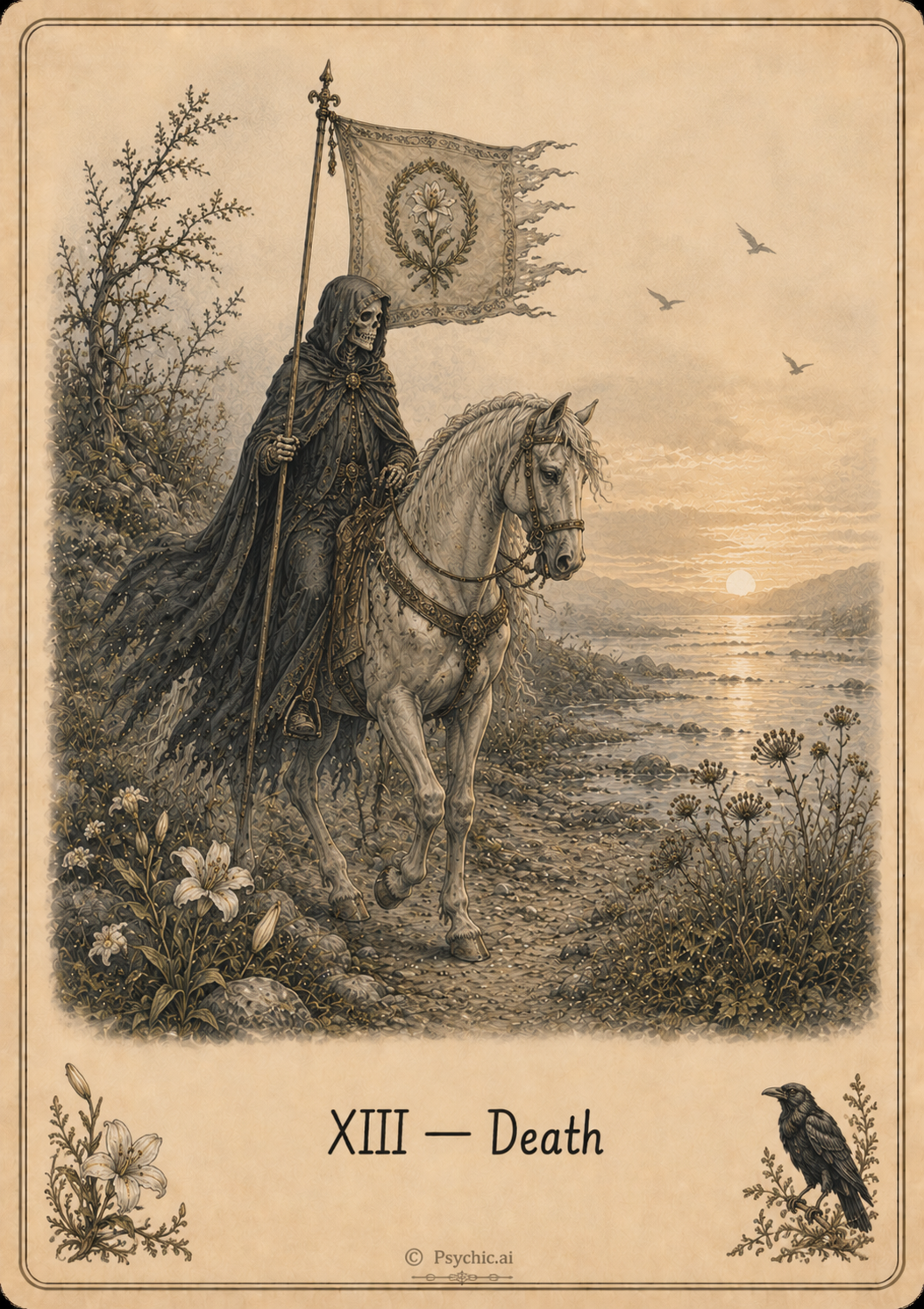 Death tarot card illustration