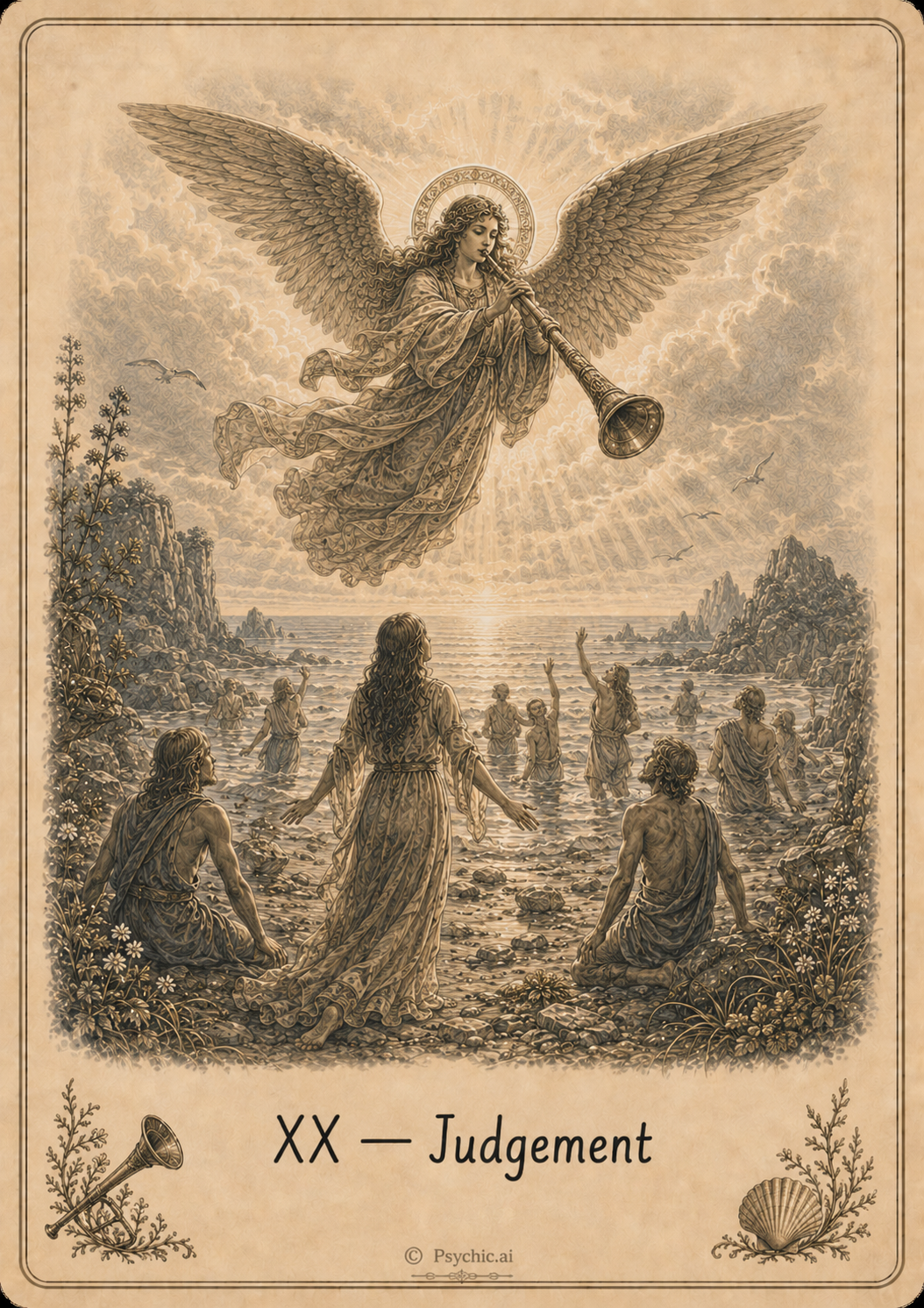 Judgement tarot card illustration